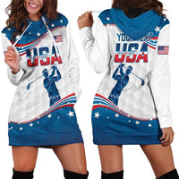 Personalized USA Golf Hoodie Dress 2024 United States Flag Curve Style - Wonder Print Shop