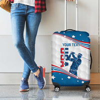 Personalized USA Golf Luggage Cover 2024 United States Flag Curve Style - Wonder Print Shop