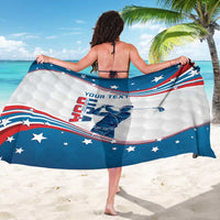 Personalized USA Golf Sarong 2024 United States Flag Curve Style - Wonder Print Shop