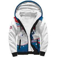 Personalized USA Golf Sherpa Hoodie 2024 United States Flag Curve Style - Wonder Print Shop
