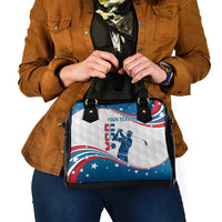 Personalized USA Golf Shoulder Handbag 2024 United States Flag Curve Style