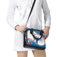 Personalized USA Golf Shoulder Handbag 2024 United States Flag Curve Style
