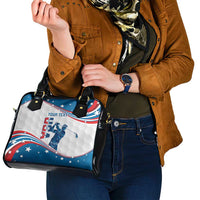 Personalized USA Golf Shoulder Handbag 2024 United States Flag Curve Style