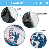 Personalized USA Golf Spare Tire Cover 2024 United States Flag Curve Style - Wonder Print Shop