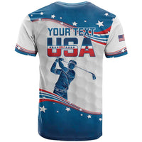 Personalized USA Golf T Shirt 2024 United States Flag Curve Style - Wonder Print Shop