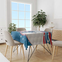 Personalized USA Golf Tablecloth 2024 United States Flag Curve Style - Wonder Print Shop