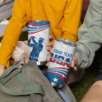Personalized USA Golf Tumbler Cup 2024 United States Flag Curve Style - Wonder Print Shop