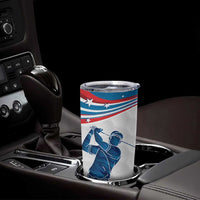Personalized USA Golf Tumbler Cup 2024 United States Flag Curve Style - Wonder Print Shop