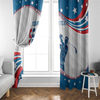 Personalized USA Golf Window Curtain 2024 United States Flag Curve Style - Wonder Print Shop