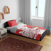 Custom Iran Football Bedding Set Go Team Melli Leopard Pattern - Wonder Print Shop