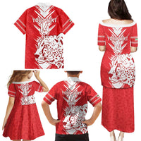 Custom Iran Football Family Matching Puletasi and Hawaiian Shirt Go Team Melli Leopard Pattern - Wonder Print Shop