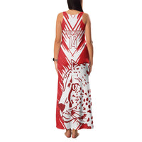 Custom Iran Football Family Matching Tank Maxi Dress and Hawaiian Shirt Go Team Melli Leopard Pattern - Wonder Print Shop