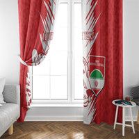 Custom Iran Football Window Curtain Go Team Melli Leopard Pattern - Wonder Print Shop