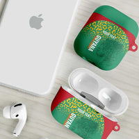 Custom Guyana Football AirPods Case Go Golden Jaguars Green Version - Wonder Print Shop