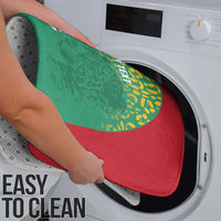 Custom Guyana Football Bathroom Set Go Golden Jaguars Green Version - Wonder Print Shop