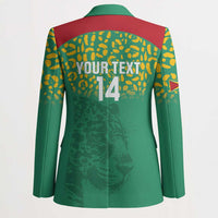 Custom Guyana Football Blazer Go Golden Jaguars Green Version - Wonder Print Shop