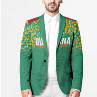 Custom Guyana Football Blazer Go Golden Jaguars Green Version - Wonder Print Shop