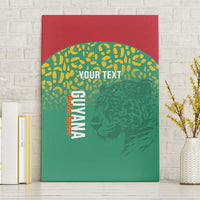Custom Guyana Football Canvas Wall Art Go Golden Jaguars Green Version - Wonder Print Shop