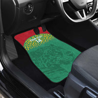 Custom Guyana Football Car Mats Go Golden Jaguars Green Version - Wonder Print Shop
