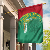 Custom Guyana Football Garden Flag Go Golden Jaguars Green Version - Wonder Print Shop
