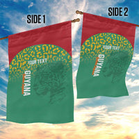 Custom Guyana Football Garden Flag Go Golden Jaguars Green Version - Wonder Print Shop