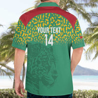 Custom Guyana Football Hawaiian Shirt Go Golden Jaguars Green Version - Wonder Print Shop