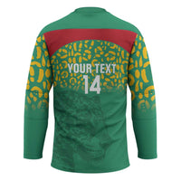 Custom Guyana Football Hockey Jersey Go Golden Jaguars Green Version - Wonder Print Shop
