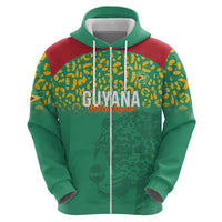 Custom Guyana Football Hoodie Go Golden Jaguars Green Version - Wonder Print Shop