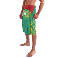 Custom Guyana Football Lavalava Go Golden Jaguars Green Version - Wonder Print Shop