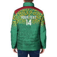 Custom Guyana Football Padded Jacket Go Golden Jaguars Green Version - Wonder Print Shop