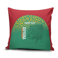 Custom Guyana Football Pillow Cover Go Golden Jaguars Green Version - Wonder Print Shop