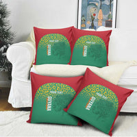 Custom Guyana Football Pillow Cover Go Golden Jaguars Green Version - Wonder Print Shop