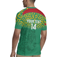 Custom Guyana Football Rugby Jersey Go Golden Jaguars Green Version - Wonder Print Shop
