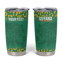 Custom Guyana Football Tumbler Cup Go Golden Jaguars Green Version - Wonder Print Shop