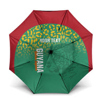 Custom Guyana Football Umbrella Go Golden Jaguars Green Version - Wonder Print Shop