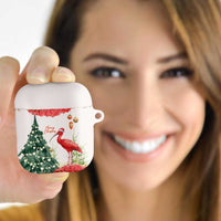 Trinidad And Tobago Christmas AirPods Case Scarlet Ibis Wild Poinsettia Watercolor - Wonder Print Shop