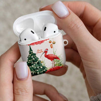 Trinidad And Tobago Christmas AirPods Case Scarlet Ibis Wild Poinsettia Watercolor - Wonder Print Shop