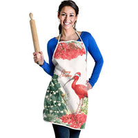 Trinidad And Tobago Christmas Apron Scarlet Ibis Wild Poinsettia Watercolor - Wonder Print Shop