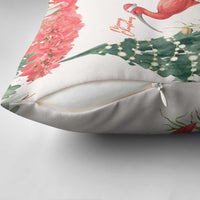 Trinidad And Tobago Christmas Pillow Cover Scarlet Ibis Wild Poinsettia Watercolor - Wonder Print Shop