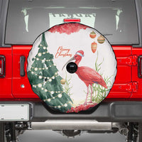 Trinidad And Tobago Christmas Spare Tire Cover Scarlet Ibis Wild Poinsettia Watercolor - Wonder Print Shop
