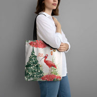 Trinidad And Tobago Christmas Tote Bag Scarlet Ibis Wild Poinsettia Watercolor - Wonder Print Shop