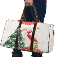 Trinidad And Tobago Christmas Travel Bag Scarlet Ibis Wild Poinsettia Watercolor - Wonder Print Shop