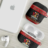 Trinidad And Tobago Christmas AirPods Case Merry Xmas Coat Of Arms - Wonder Print Shop