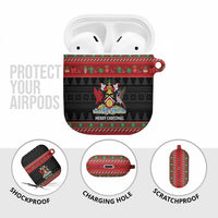 Trinidad And Tobago Christmas AirPods Case Merry Xmas Coat Of Arms - Wonder Print Shop