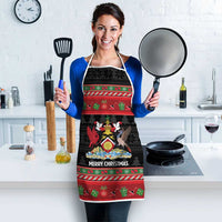 Trinidad And Tobago Christmas Apron Merry Xmas Coat Of Arms - Wonder Print Shop