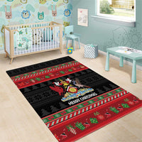Trinidad And Tobago Christmas Area Rug Merry Xmas Coat Of Arms - Wonder Print Shop