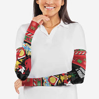 Trinidad And Tobago Christmas Arm Sleeves Merry Xmas Coat Of Arms - Wonder Print Shop
