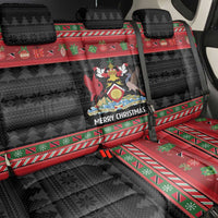 Trinidad And Tobago Christmas Back Car Seat Cover Merry Xmas Coat Of Arms - Wonder Print Shop