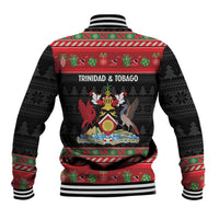 Trinidad And Tobago Christmas Baseball Jacket Merry Xmas Coat Of Arms - Wonder Print Shop