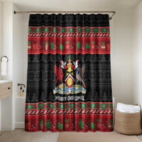 Trinidad And Tobago Christmas Bathroom Set Merry Xmas Coat Of Arms - Wonder Print Shop